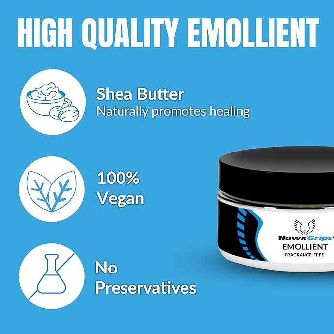 HawkGrips 8oz Massage Emollient, Unscented, Emollient for IASTM and Massage, Soft Tissue Mobilization & Lubrication for Massage Therapy, Shea Butter, Oil Based, Vegan, Cream Alternative, Pack of 24