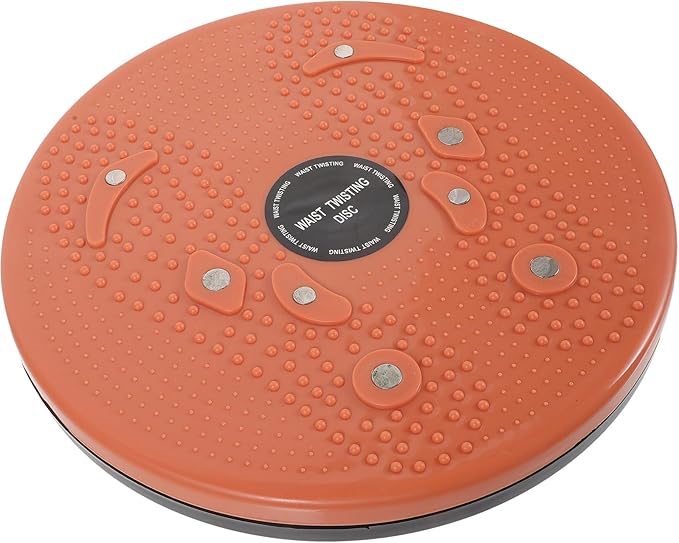 Twisting Waist Disc Fitness Machine 1pcs Orange Slimming Waist Twisting Board for Home Indoor Exercise Female