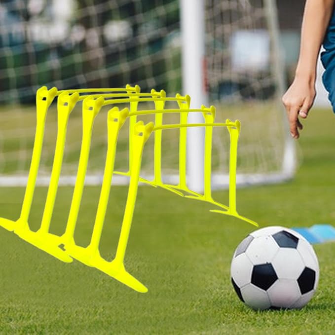 B Baosity Agility Training Hurdles, Improves Strength, Speed Hurdles Agility Speed Training Equipment for Courses Coaching, Fluorescent Green, 40cmx19.5cmx32.5cm