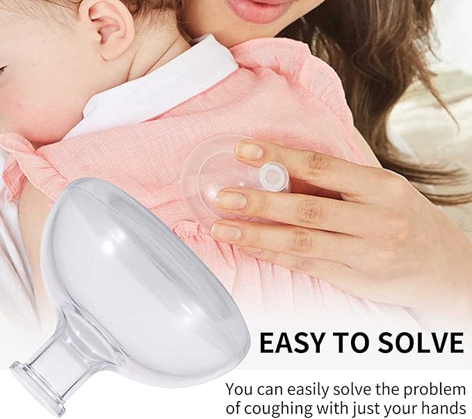 Fanwer Palm Chest Percussion Cup - Chest Physical Therapy Aids(CPT), Mucus Removal Device, Helps to Break up Mucus by Percussion and Postural Drainage, Professional Palm Sputum Remover