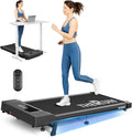 THERUN 10% Walking Pad with Auto Incline, Walking Pad for Home and Office, 2.5 HP Brushless Core Portable Under Desk App Walking Pad with Remote Control and LED Display