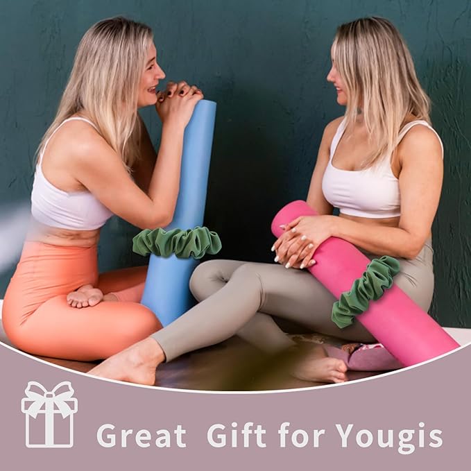 Yoga Mat Scrunchie – Stylish Yoga Mat Strap – Stretch-Fit for All Standard Mats – Lightweight, Travel-Friendly(Mat Excl.)