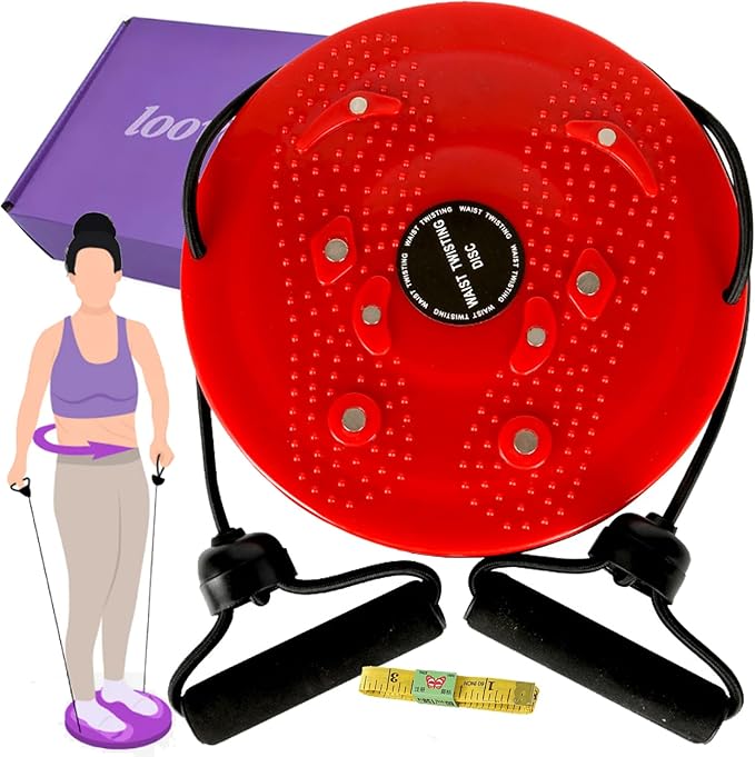 2026 New Waist Sculptor with Arm Bands, 360° Rotation Waist Sculptor Twister, Waist Twister Machine Exercise, Twist Board for Exercise, Legs, Buttocks, Hip Exercise