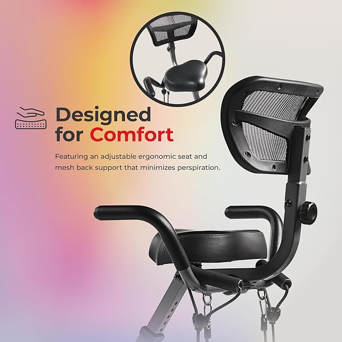 Sunny Health & Fitness Sunny Health & Fitness Smart Folding X-Bike, Portable Compact Exercise Bike for Indoor Cycling Workout, Home Cardio Training Machine, Free SunnyFit App Bluetooth Connect