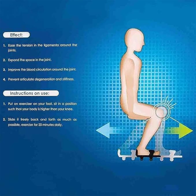 Knee Glide Exerciser, Lower Extremity Exerciser, Leg/Knee/Foot Exerciser Physical Therapy for Elderly, Knee Joint Injuries