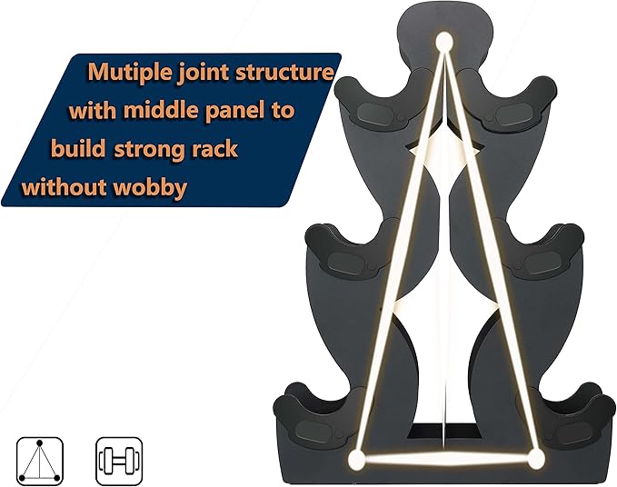 Dumbbell Storage Rack Weight Organizer Rack Only for Home Gym Weight Rack No need Assembly