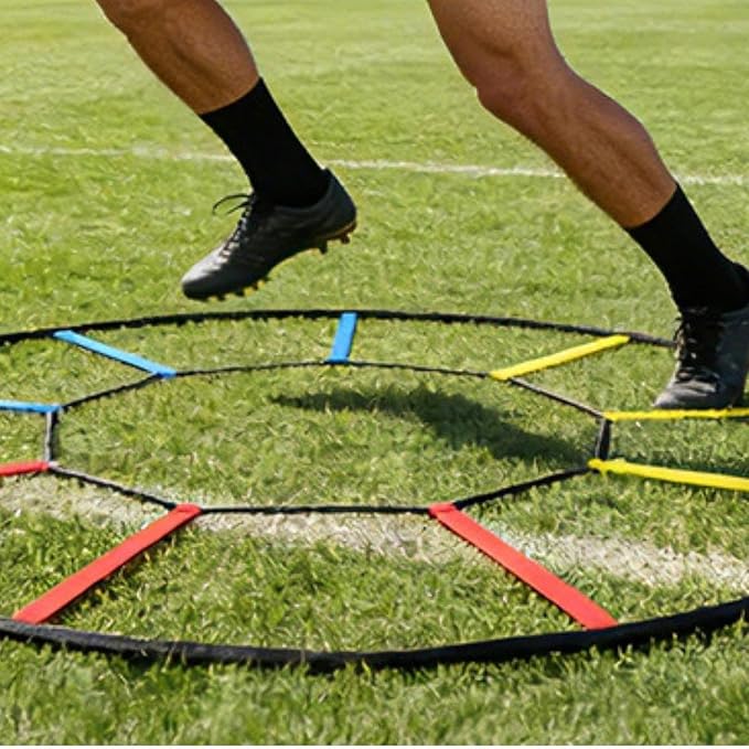 Round Agility Ladder Footwork Ladder Improves Coordination Sturdy for Kids Adults Speed Training Equipment for Soccer