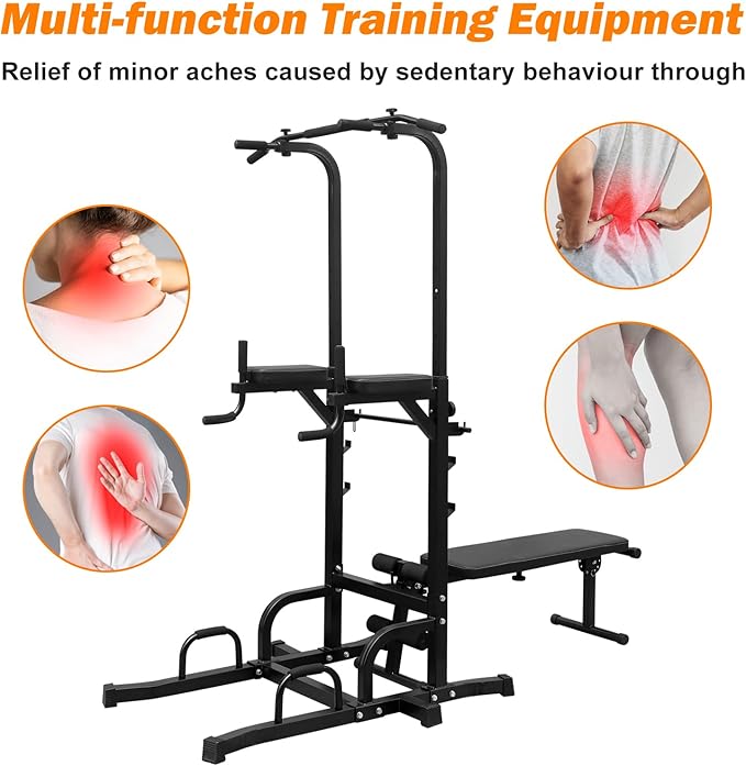 Dip Bar Calisthenics Equipment Workout Dip Station, Strength Training Dip Stands, Pull Up Dar Free Standing, Pullup Bars For Home, Workout Tower, Dip Station With Bench