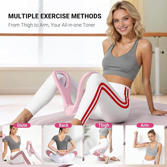 Home Pilates Essential Kit for Women, Pilates Equipment Set with Pelvic Floor Trainer, Resistance Bands for Beginners Home Workouts