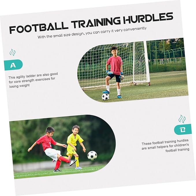 5pcs Football Training Hurdles for Agility and Flexibility High Outdoor Training Racks Orange for Soccer Football and Athletic Speed Exercises