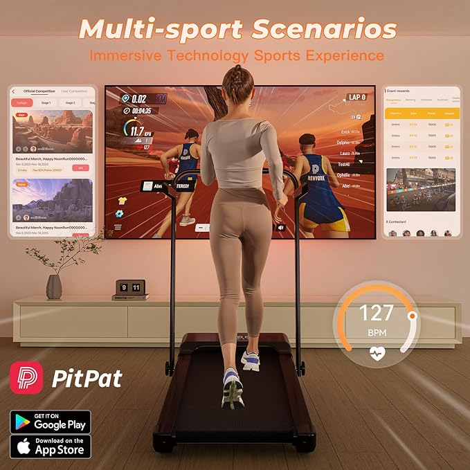 Walking Pad Treadmill with Handle,9% Manual Incline 3-in-1 Folding Treadmills for Home Small Space,3.0HP Quiet Motor Under Desk Treadmill with Remote & APP Control,300LB Capacity LED Display