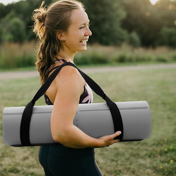 UMINEUX Yoga Mat Extra Thick 1/3'' & 2/5" Non Slip Yoga Mats for Women Eco Friendly TPE Fitness Exercise Mat with Carrying Sling & Storage Bag