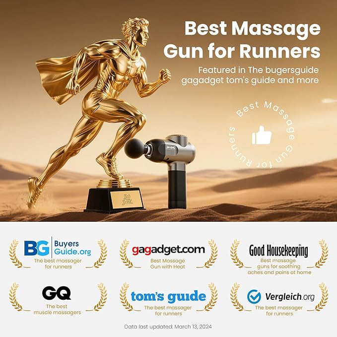 BOB AND BRAD C2 Massage Gun, FSA Eligible & HSA Approved Deep Tissue Percussion Massager Gun, Muscle Massager with 5 Speeds and 5 Heads, Electric Back Massagers for Professional Athletes Home Gym