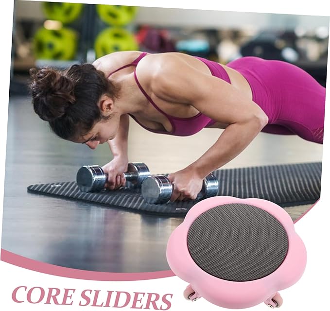 Floral Gliding Ab Exercise Wheel Five-wheel Core Sliders for Fun Design for Abdominal Muscle Sculpting and Tightening Convenient Fitness Tool