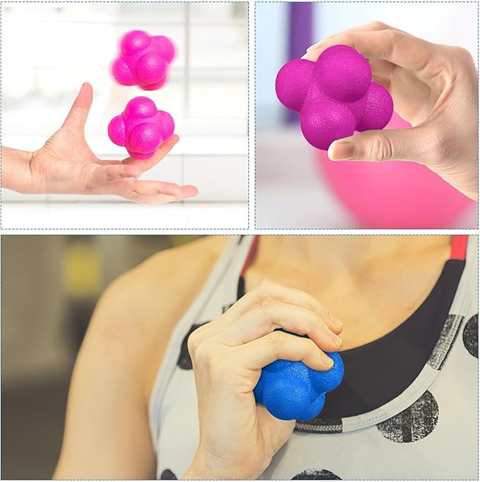 Alipis 6 Pcs Reaction Balls Agility Training Balls for Speed and Coordination Improvement Set for Indoor Sports and Goalkeeper Training
