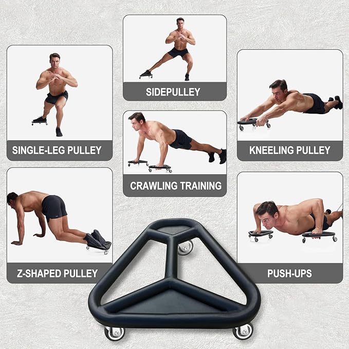 HOTWAVE Ab Roller Wheel for Core Workout – Extra-Wide Ab Exercise Equipment for Abs, Arms & Back – Stable & Quiet Fitness Roller for Home Gym Strength Training – Includes Knee Pad – For Men & Women