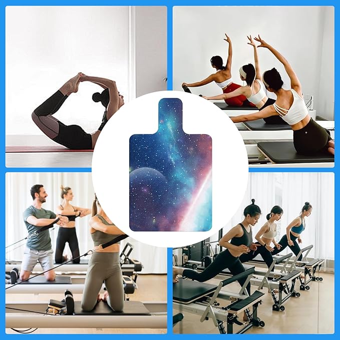 Pilates Mat 39''x24'' Non Slip Pilates Mat Sweat Absorbent Foldable and Portable Exercise Easy to Clean Accessories for Exercising Gym, sports