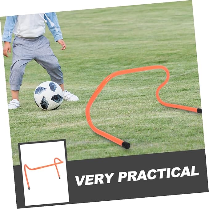Luxshiny 4pcs Agility Hurdles Soccer Training Equipment Plastic 15cm Speed and Agility Training Hurdles for Youth Football Practice