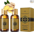 3PC (90ml) Belly Drainage Ginger Oil, Tummy Gingers Oil, Ginger Oil Drainage Massage, Ginger Essential Oil Care for Skin