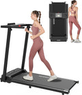 3 in 1 Walking Pad Treadmill with Handle | 1.5HP Under Desk Treadmill for Home Office | Foldable Compact Walking Jogging Running Machine | 220LBS Capacity, ≤45dB Quiet Treadmill