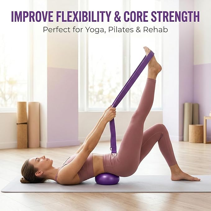 Pilates Kit for Women, Pilates Equipment Set for Home Workout with 14.5" Pilates Ring and Ball, Resistance Bands, Adjustable Ankle Wrist Weights, Core Sliders, Grip Socks & Carry Bag