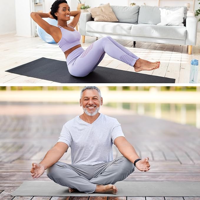 Breling 3 Pack 26"x73" Hot Yoga Mat Towel Pack Non-Slip Yoga Mat Gym Sweat Absorbent Microfiber Towel for Pilates Workout Women Men