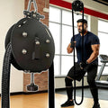 Resistance Trainer Machine, Endless Rope Trainer, 30KG/66LBS Max Adjustable Resistance, Suspension Endless Rope Pulley System, 4m Closed-Loop Nylon Rope, for Interval Resistance Training Black