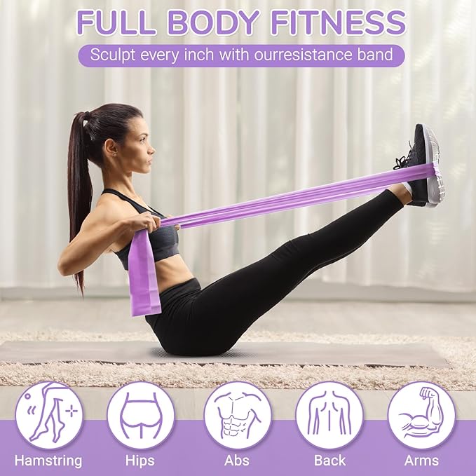 TOPZGLEEY Pilates Ring Set – 14" Anti-Deformation Magic Circle with Padded Handles, Mini Ball, 5 Resistance Bands, Guide, Pilates Equipment for Home Workout