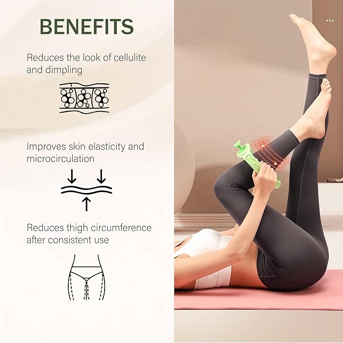 Cellulite Manual Massager - Lymphatic Drainage Massager with Detachable Handles - Reduce Cellulite and Stretch Marks on Legs and Body