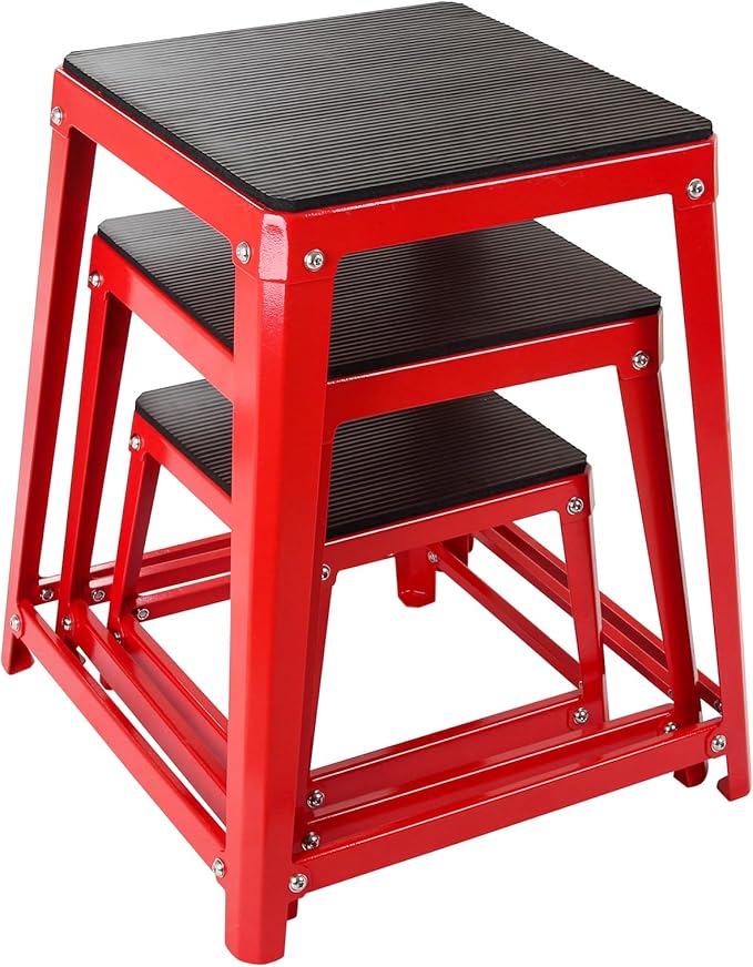 Plyometric Platform Box, 12/18/20/24 Inch Fitness Exercise Jump Box Step For Fitting, Plyometric Box Jumping Exercise Training