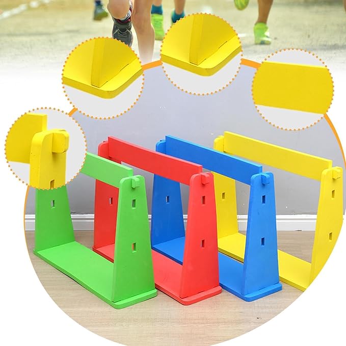 Agility Training Hurdle,Adjustable Track and Field Jumping Bar Set Speed Agility Training Equipment for Running Soccer Pets