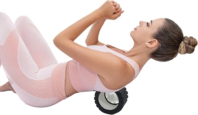 5” Mini Foam Roller - Firm, Deep Tissue Muscle Massager, Myofascial Release, Travel Friendly (Black)