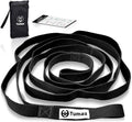 Tumaz Stretching Strap - 10 Loops & Non-Elastic Yoga Strap - Perfect Home Workout Stretch Strap for Physical Therapy, Yoga, Pilates, Flexibility