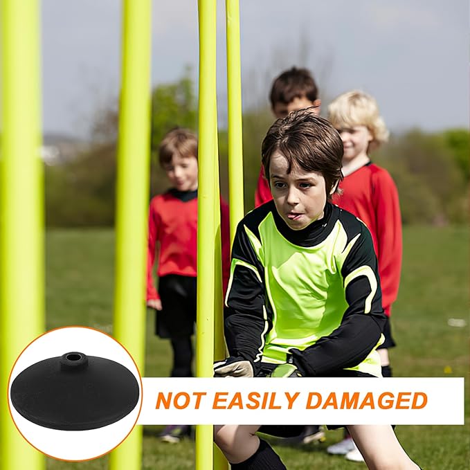 Agility Pole Rubber Base for Soccer and Basketball Training - 1Kg Heavy Duty Stability Base for Enhanced Agility Training Equipment