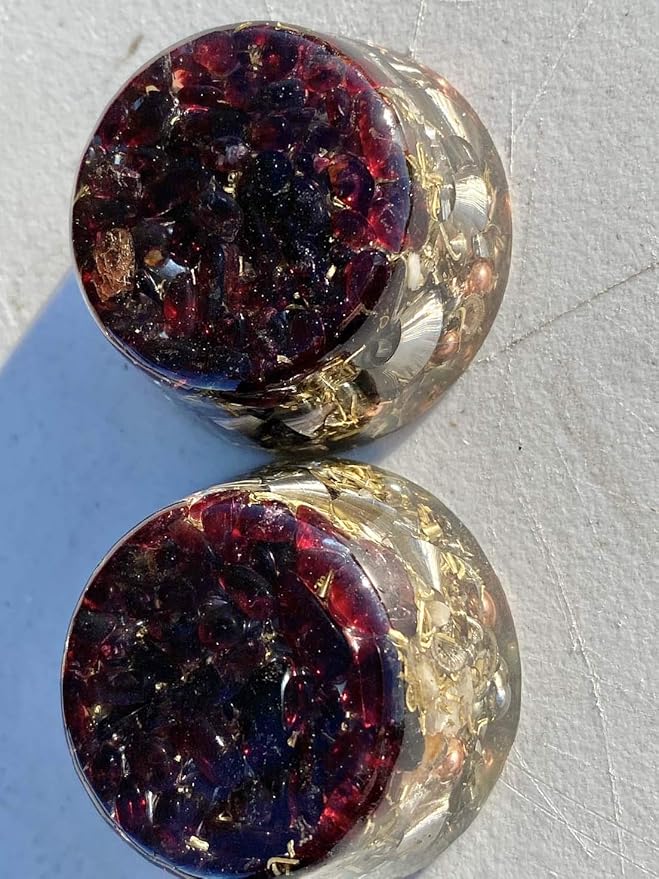 Garnet Orgone Generator Energy Accumulator 7.83Hz/432Hz/528Hz/Advance Harmonics Many Beautiful Ingredients! (Garnet)