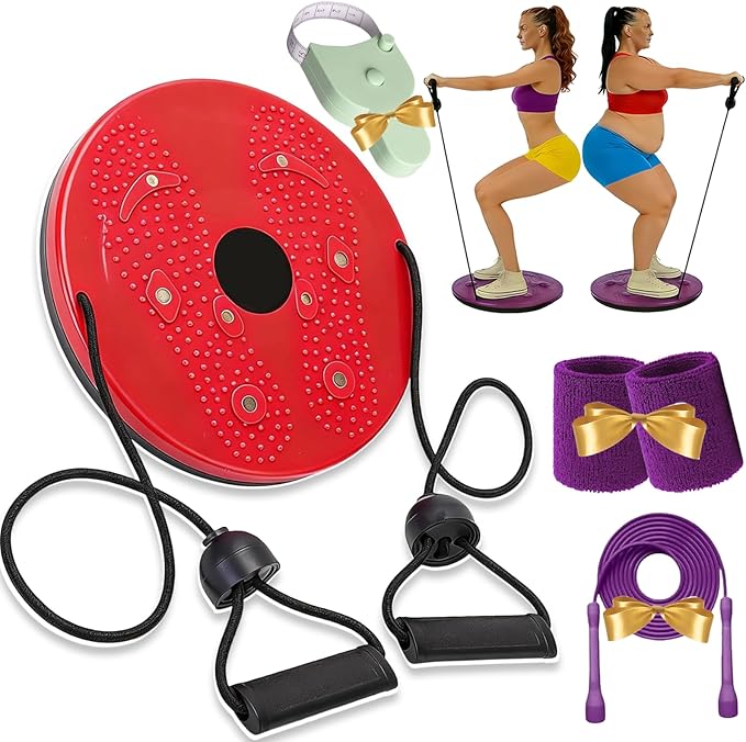 Waist Sculptor, 2026 New Waist Sculptor Twister, Waist Twister Machine Exercise with Arm Bands, Body Shaping Waist Sculptor Twist with Drawstring and Foot Massage for Exercise, Legs, Buttocks, Hip