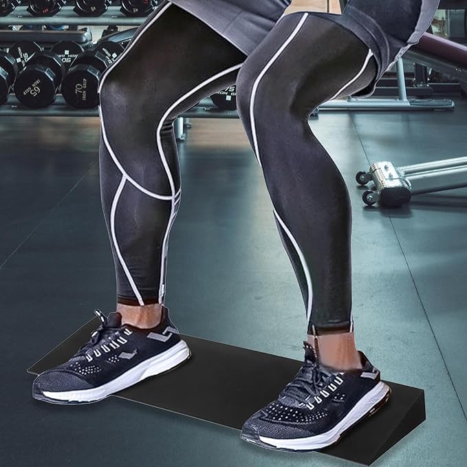 Squat Wedge Block Elevated Squat Professional Slanting Board Slant Board Calf Stretcher for Pushup Home Gym Stretch Workout