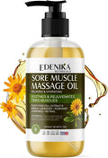 Maximum Strength Sore Muscle Massage Oil for Massage Therapy with Pure Arnica, Deep Muscle Tension Relief & Joint Comfort Rub, Enhancing Circulation & Warming, 8 fl oz