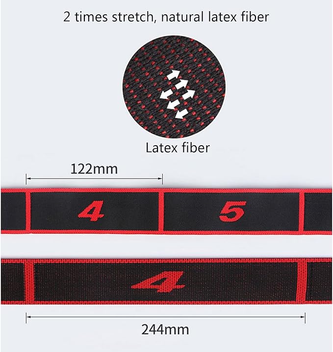 Elastic Stretching Strap Fitness Band Pilates Stretch Band Stretch Resistance Elastic Exercise Resistance Fitness Strap Yoga