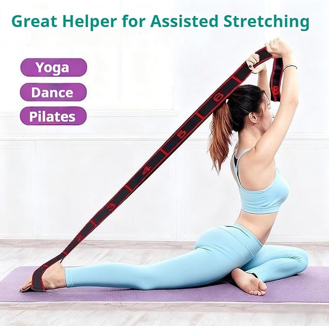 Fitness Resistance Bands,Resistance Bands for Stretching and Yoga,Numbered Resistance Bands for Glutes,Full Body Workout Equipment for Home Gym, Glutes Training & Strength for Men and Women
