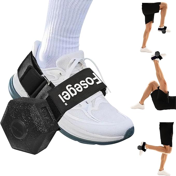 Dumbbell Foot Attachment for Leg Workout, Extension Monkey Foot Dumbbell Attachment Straps for Gym Trainer and Beginners Dumbbell Ankle Strap for Fitness Training
