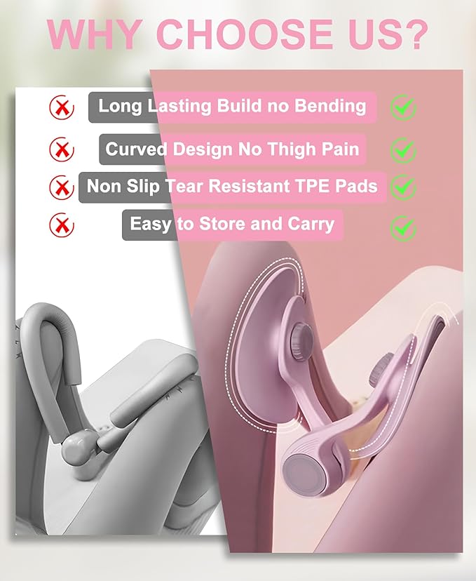 Kegel Exerciser, Pelvic Floor Muscle Exercise Devices for Women, Inner Thigh Exerciser Leg Workout Equipment Thigh Trainer for Male Hip Trimmer Inner Thigh Toner Workout