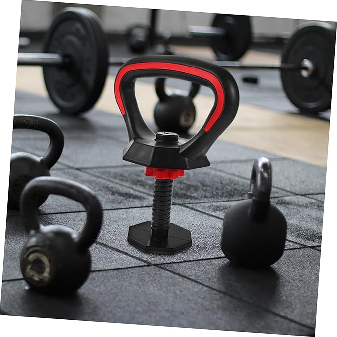 Milisten Adjustable Kettlebell Handle Set Ergonomic Powder Coated Kettlebell Equipment for Strength Training and Fitness Workouts