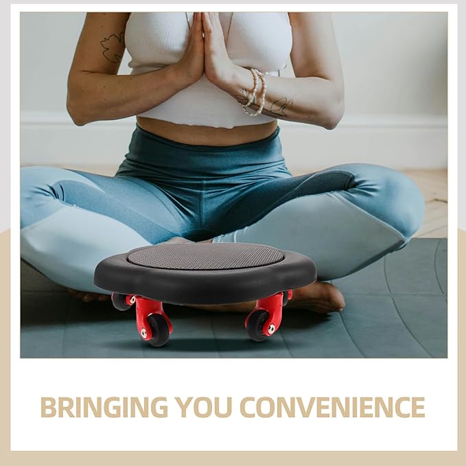 Five-wheel Ab Roller Core Exercise Wheel Strength Training Abdominal Roller with Flower-shaped Sliding Discs for Home Workout Fitness