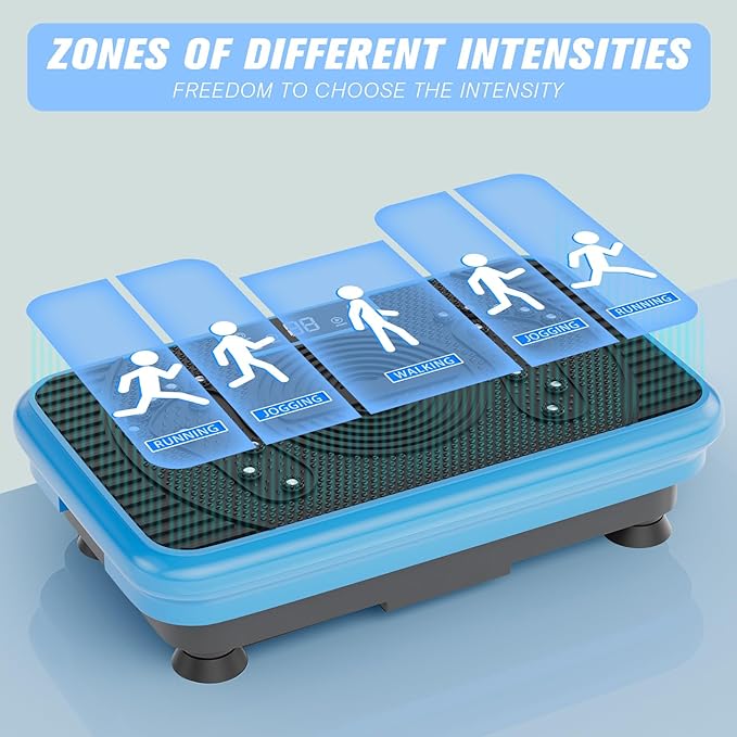 Vibration Plate Fitness Platform Exercise Machine Vibrating Lymphatic Drainage Shaking Full Body Shaker Workout Vibrate Stand Shake Board Sport Gym for Weight Loss Fat Burner for Women Men