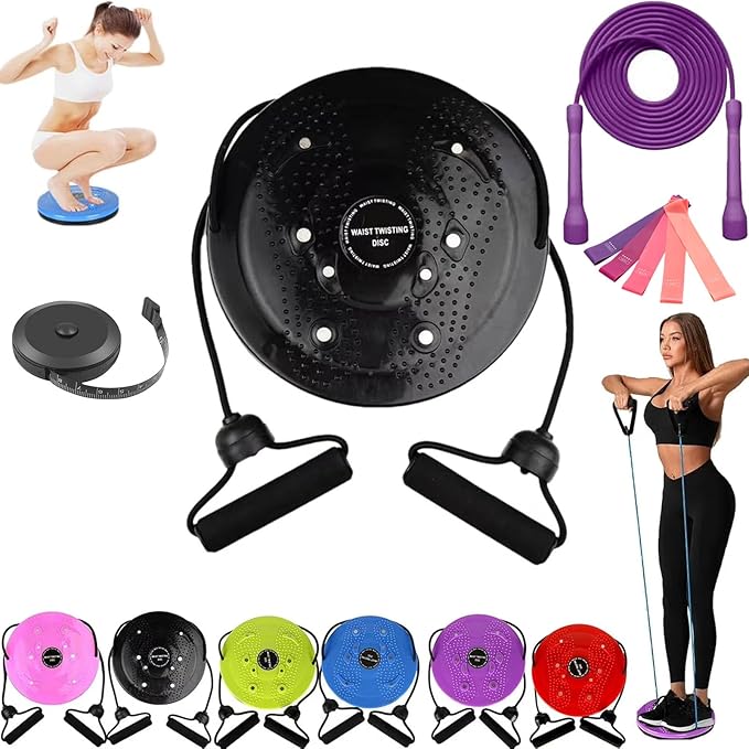 Waist Sculptor, 2026 New Waist Twister Machine Exercise with Arm Bands, Ab Board Waist Twist Machine for Exercise, Legs, Buttocks, Hip Exercise