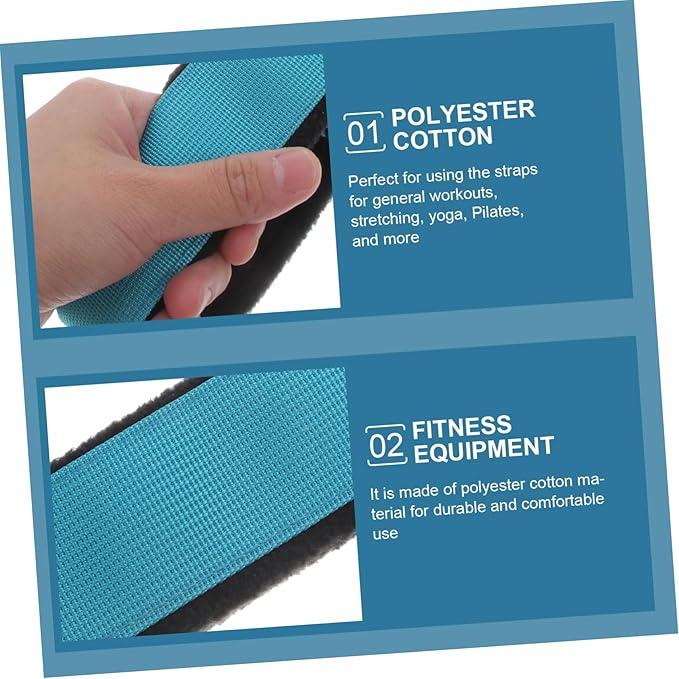 Balacoo 2pcs Multi-Functional Yoga Straps for Stretching and Flexibility Training Material for Resistance Exercises and and Lake