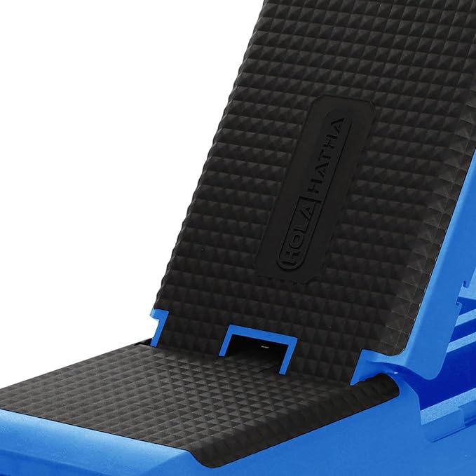 HolaHatha Compact Portable Aerobic Step Platform Exercise Fitness Equipment, Cardio Stepper with Adjustable Height for Home Gym