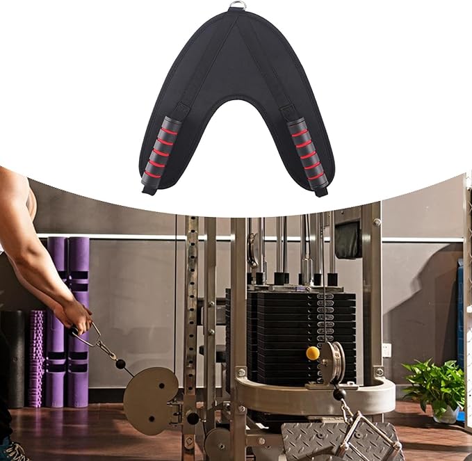 Ab Crunch Harness Exercise Cable Machine Attachment Core Muscle Training Men and Women Gym Accessories Back Exercise Strap
