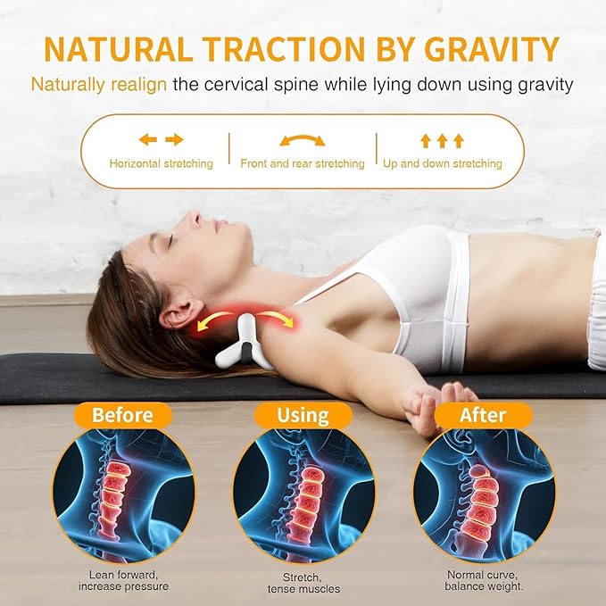 Docemel Occipital Release Tool,Neck Massager and Shoulder Trigger Point Massager for Headache Relief,Deep Tissue Trigger Point Massage Tool with Acupressure Design Targeting Hard-to-Reach Muscles